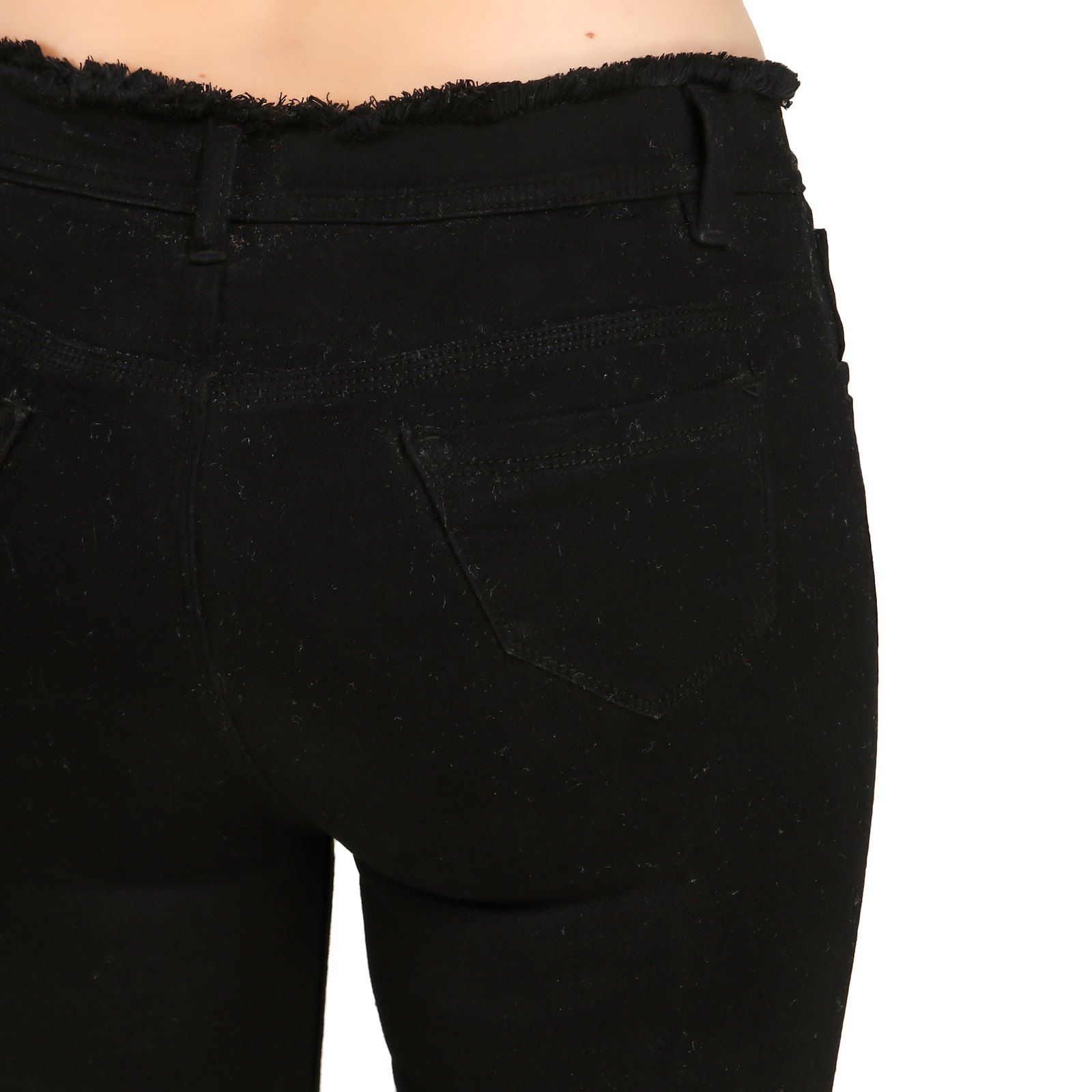 STYLONES Women's Knitted Denim Stretchable High Rise Jeans - alternate view