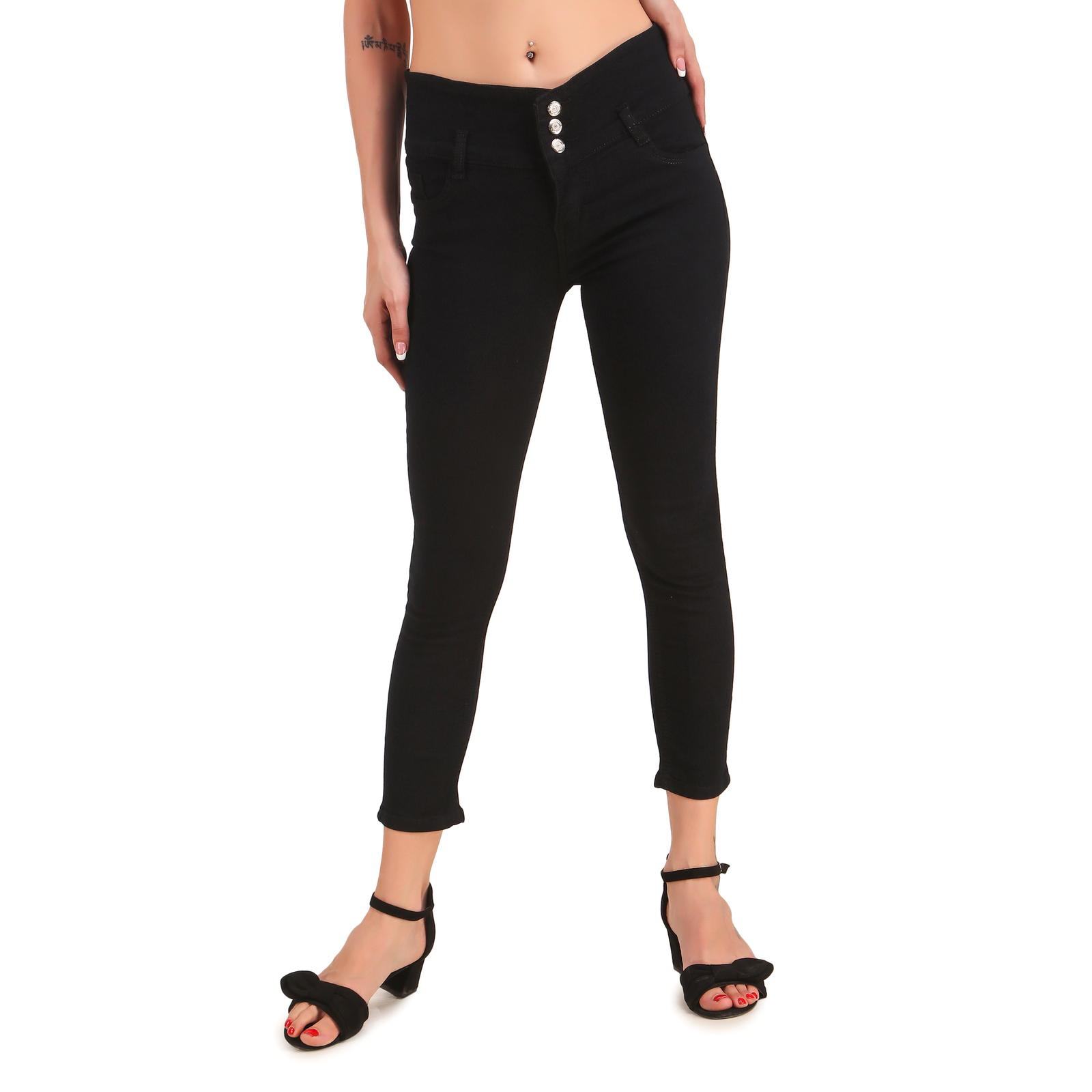 Stylones Triple-Hold High Waist Jeans - alternate view