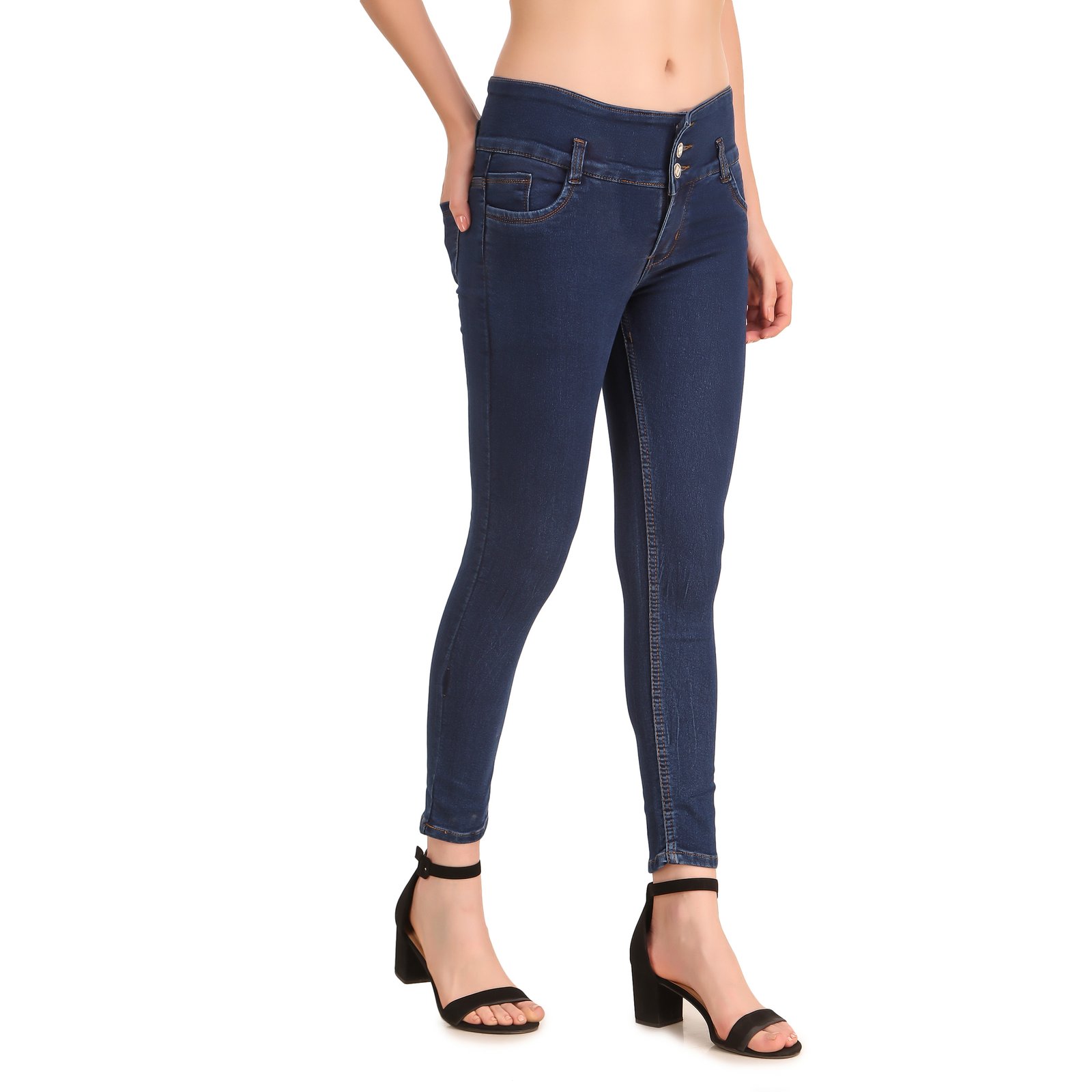 STYLONES Women's High Rise Slim Leg Jeans