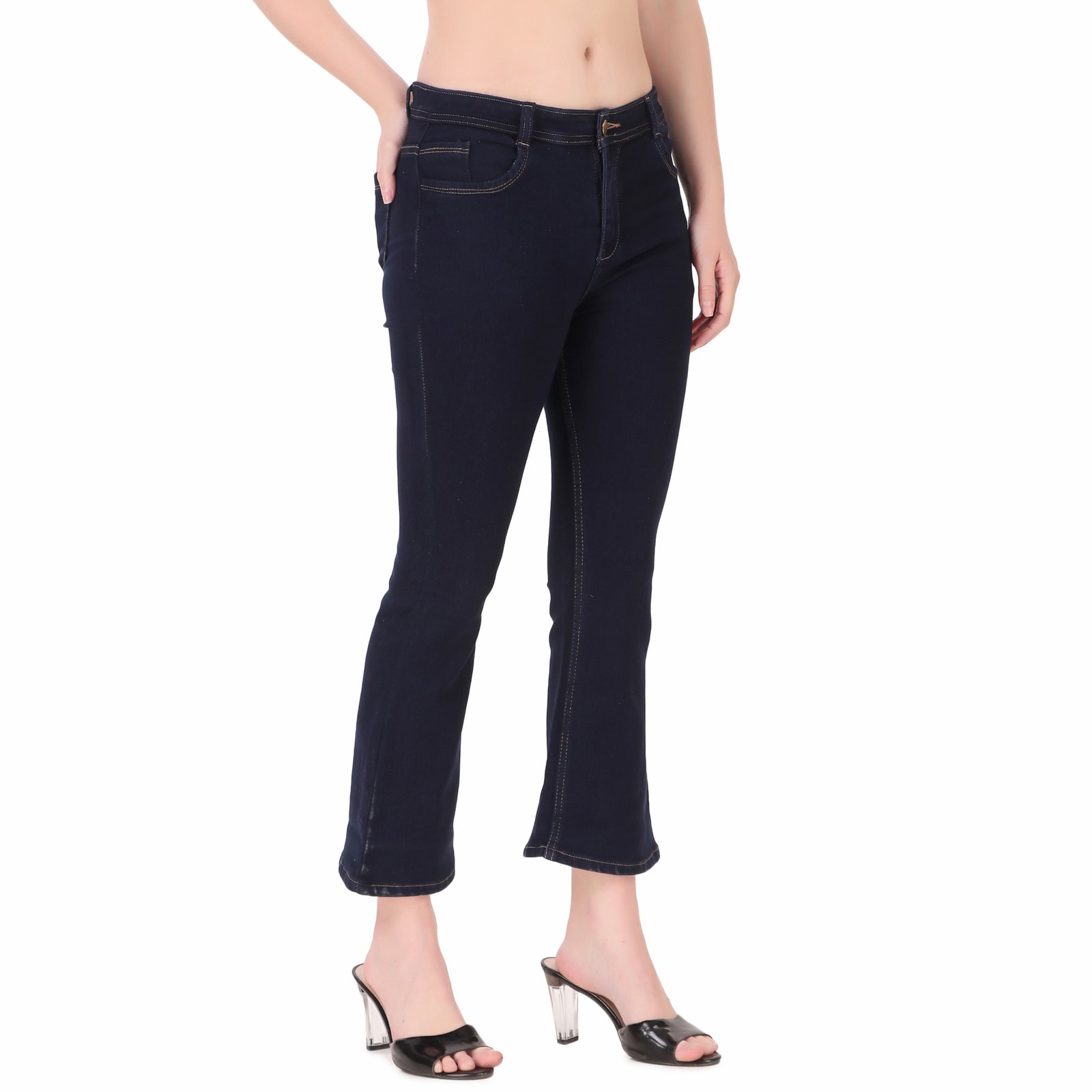 Stylones Bell Bottom Denim Jeans for Women